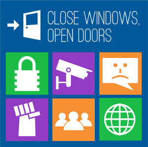 close windows open doors free software